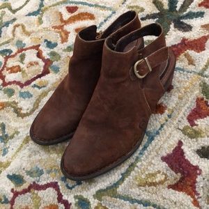 Born leather booties